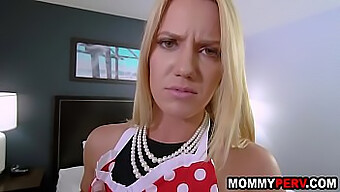 Stepmom seduces stepson due to dad's inadequate performance - MILF gets cum inside